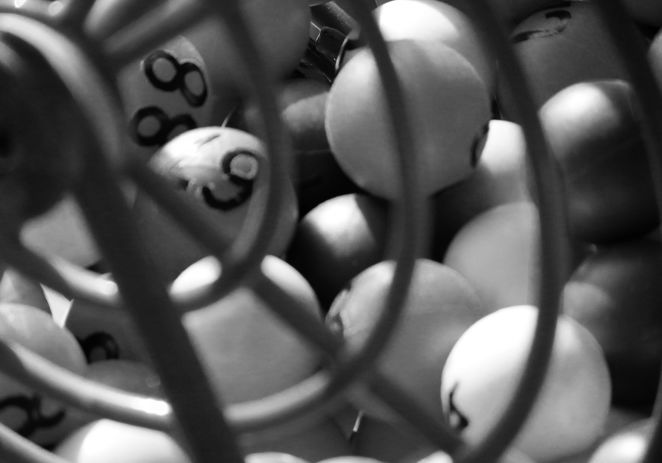 Bingobollar i en bingosnurra