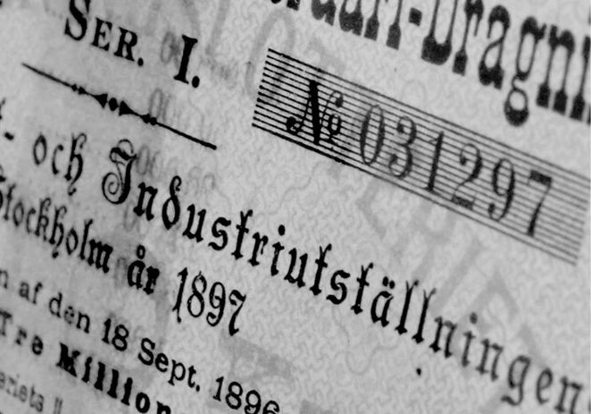 Gammal papperslott